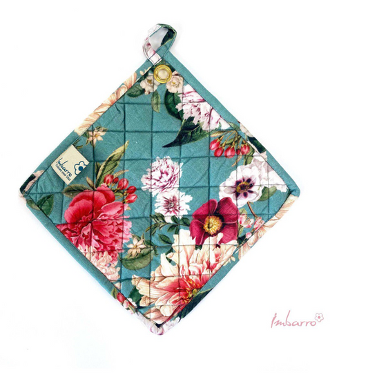 Imbarro Pannenlappen Janne Aqua – Set van 2